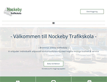 Tablet Screenshot of nockebytrafikskola.se